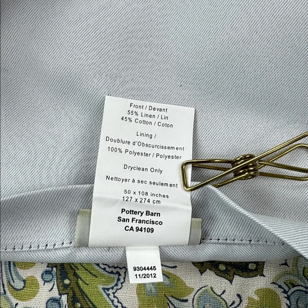 Pottery Barn rod pocket